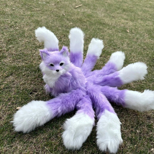 30cm Nine-Tailed Fox Plush Kawaii Kitsune Soft Fluffy Doll Gift